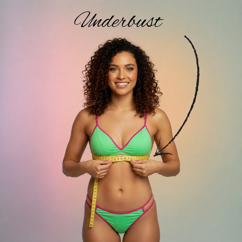 How to measure directly below the bust